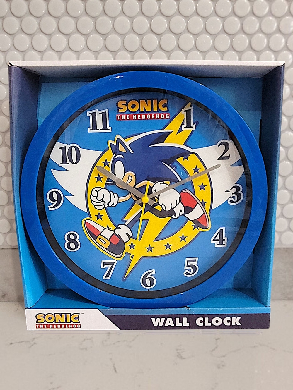 Sonic the Hedgehog Blue Wall Clock — Licensed Character Clock